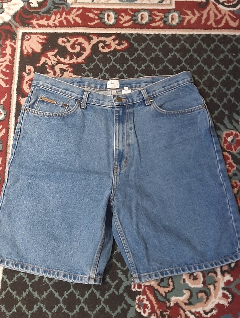 Calvin Klein Jeans High-Rise Blue Denim Shorts